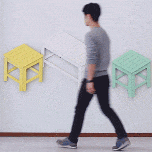 Collapsible Furniture That Transforms From Two to Three Dimensions Designed by Jongha Choi – @This Is Colossal0 (0)