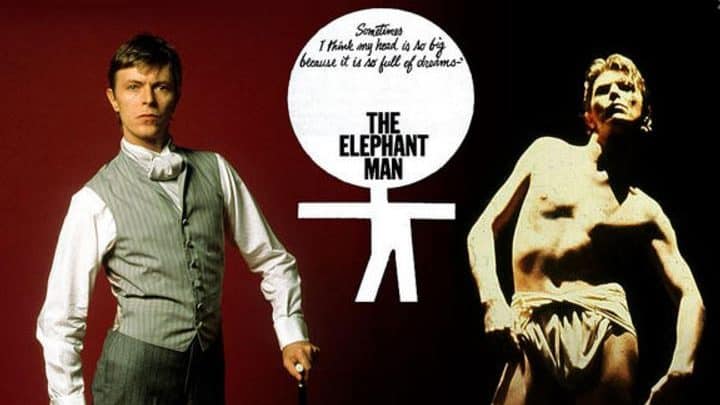 David Bowie as The Elephant Man