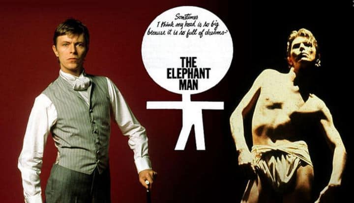 David Bowie as The Elephant Man