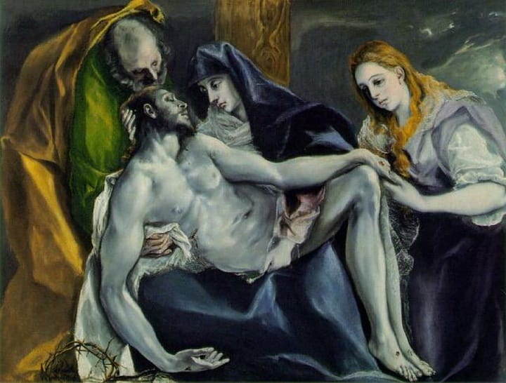 Pietá El Greco (en Periodo blu di Pablo Picasso )