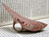 Laminated Jewelry Crafted from Vintage Books