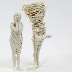 Anonymous Figures Struggle Against Nature in Porcelain Sculptures by Claudia Fontes0 (0)