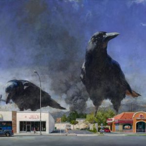 Larger-Than-Life Animals Terrorize Suburban Towns in Paintings by John Brosio0 (0)