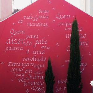 To Pessoa and Saramago: a poetry homage by Opiemme in Lisbon, Portugal.0 (0)