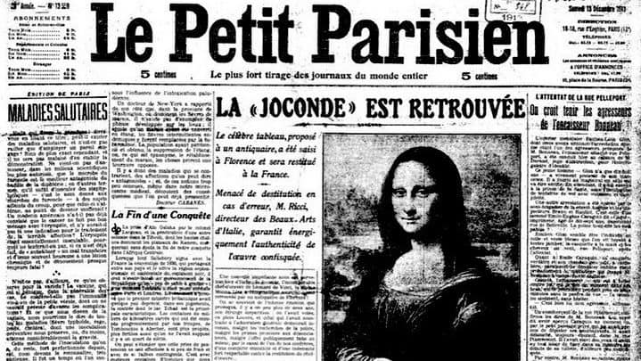 When Picasso and Apollinaire Were Accused of Stealing the Mona Lisa