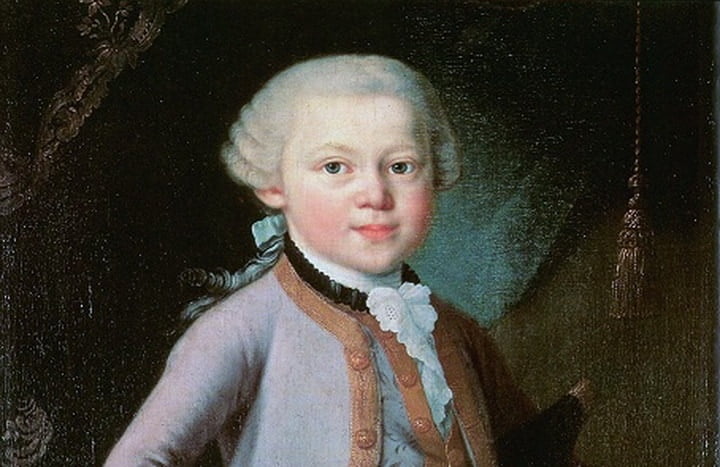 Mozart as a child