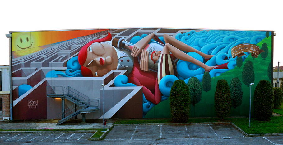 The Way To The Sea By Zed1 in Vicenza, Italy