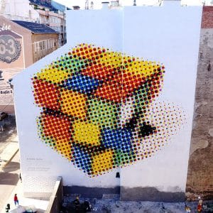 “Rubik-Cube” de Neopaint Works em Budapest rubik cube by neopaint works in budapest hungary