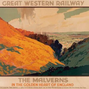 Glamorosos posters de viagem britânicos de Entre as Guerras FI b GREAT WESTERN RAILWAY THE MALVERNS. 1931. 768x576 1