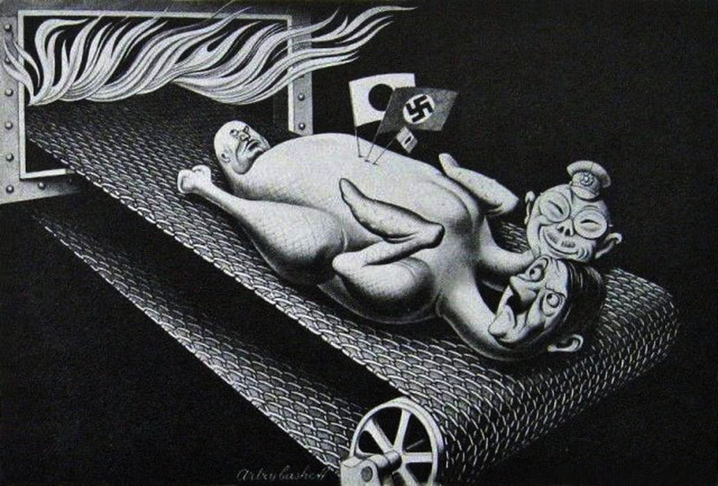 Ilustrações Anti-Nazis do Ilustrador Boris Artzybasheff Artes & contextos Boris Artzybasheff world war axis n 640x434 1